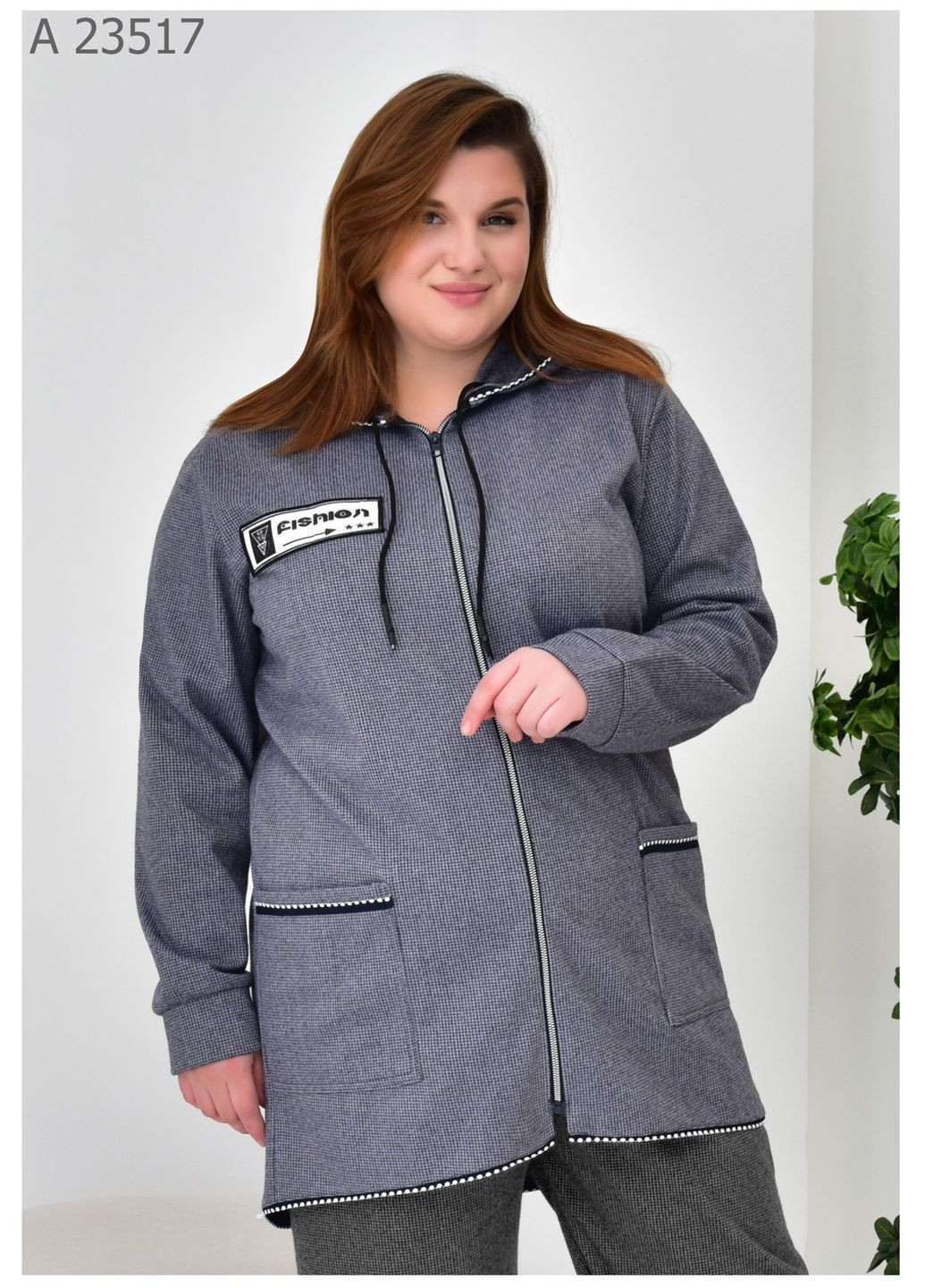 Жіноча парка на змійці з капюшоном SK (323017031)