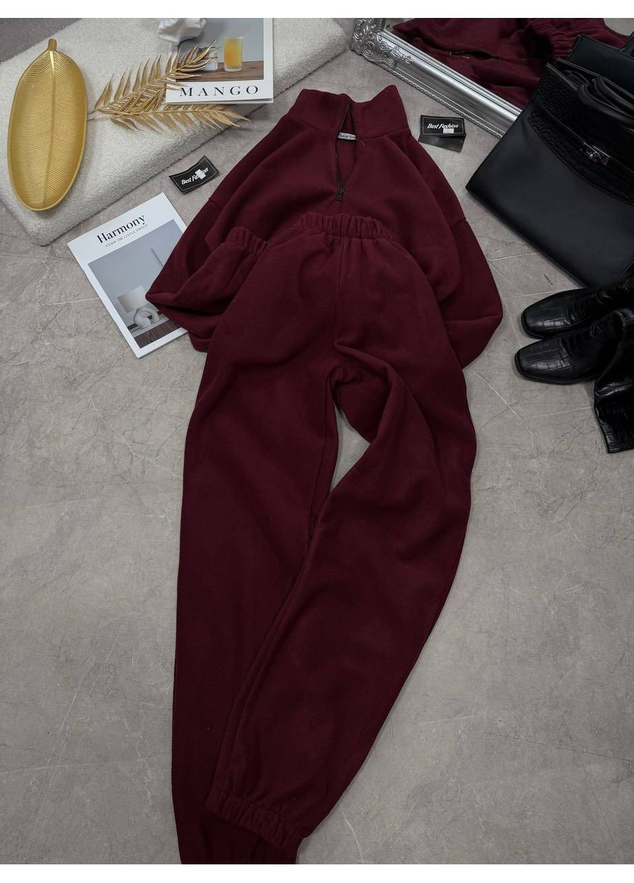 Жіночий теплий костюм oversize з флісу No Brand (371816787)