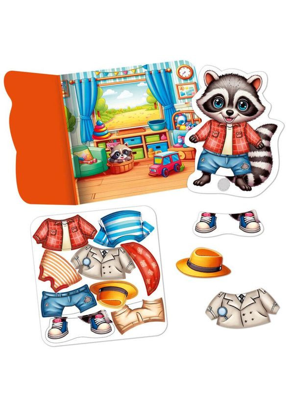 Игра развивающая с липучками "Энотик" VT1320-02, 9 элементов одежды No Brand (362569668)