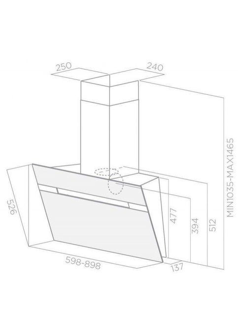 Похильна витяжка STRIPE BL/A/90/LX ELICA (314928392)