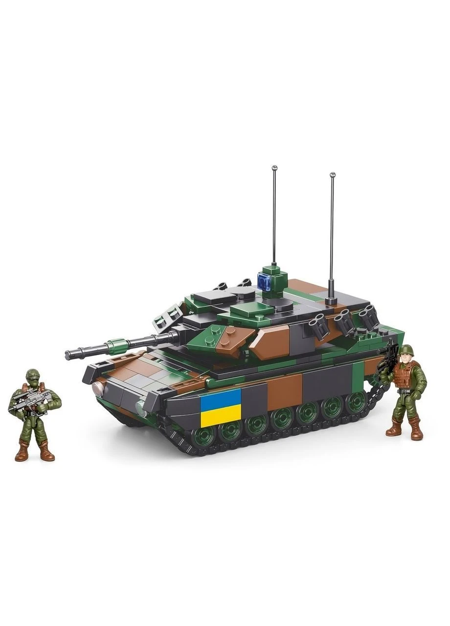 Дитячий конструктор Limo Toy — танк Leopard 2A5, 458 деталей, механічний, блочний, різнобарвний ViDi KB 1145 (389494314)