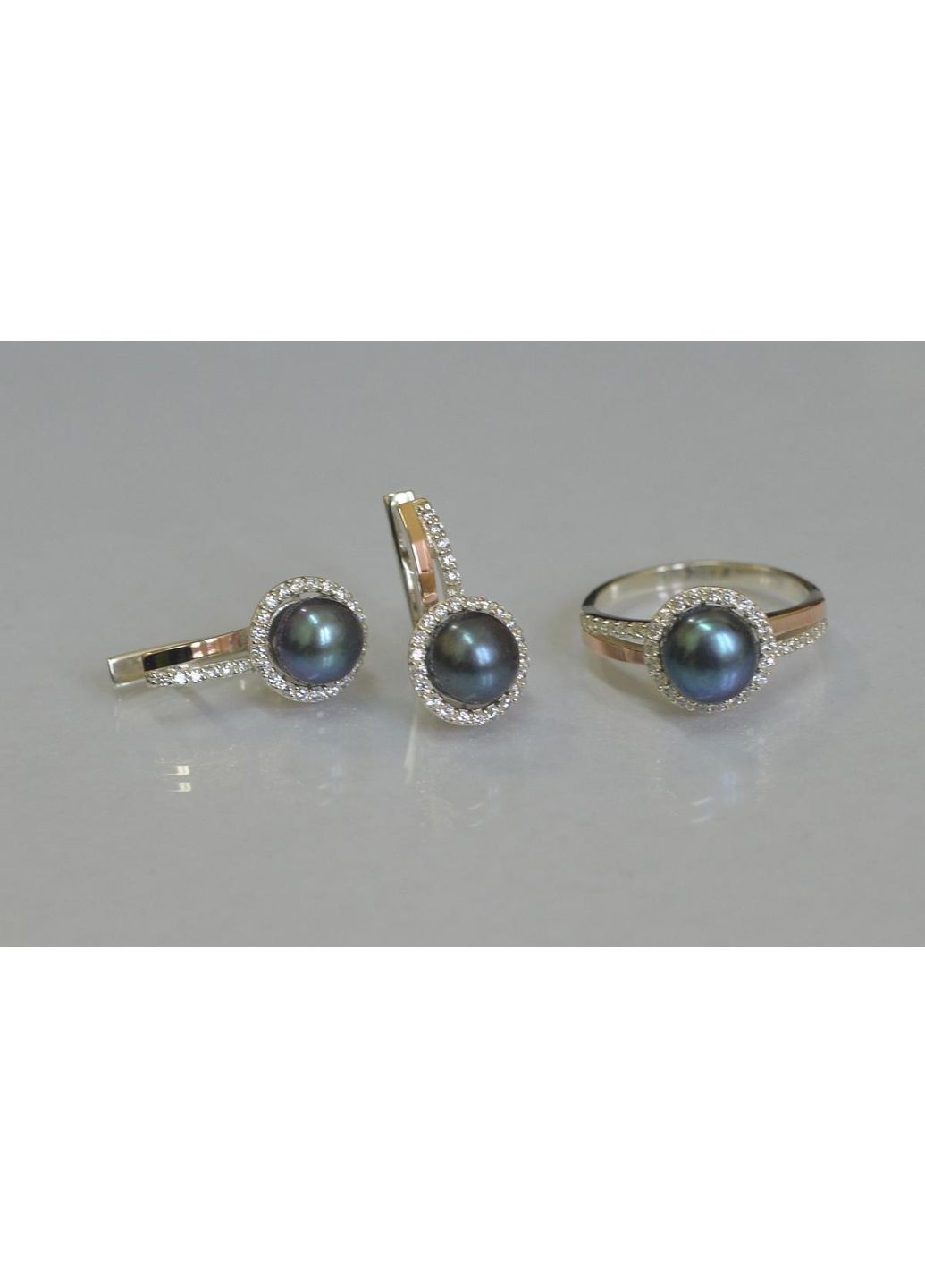 Срібний набір з жемчугом Silver Style (367112856)