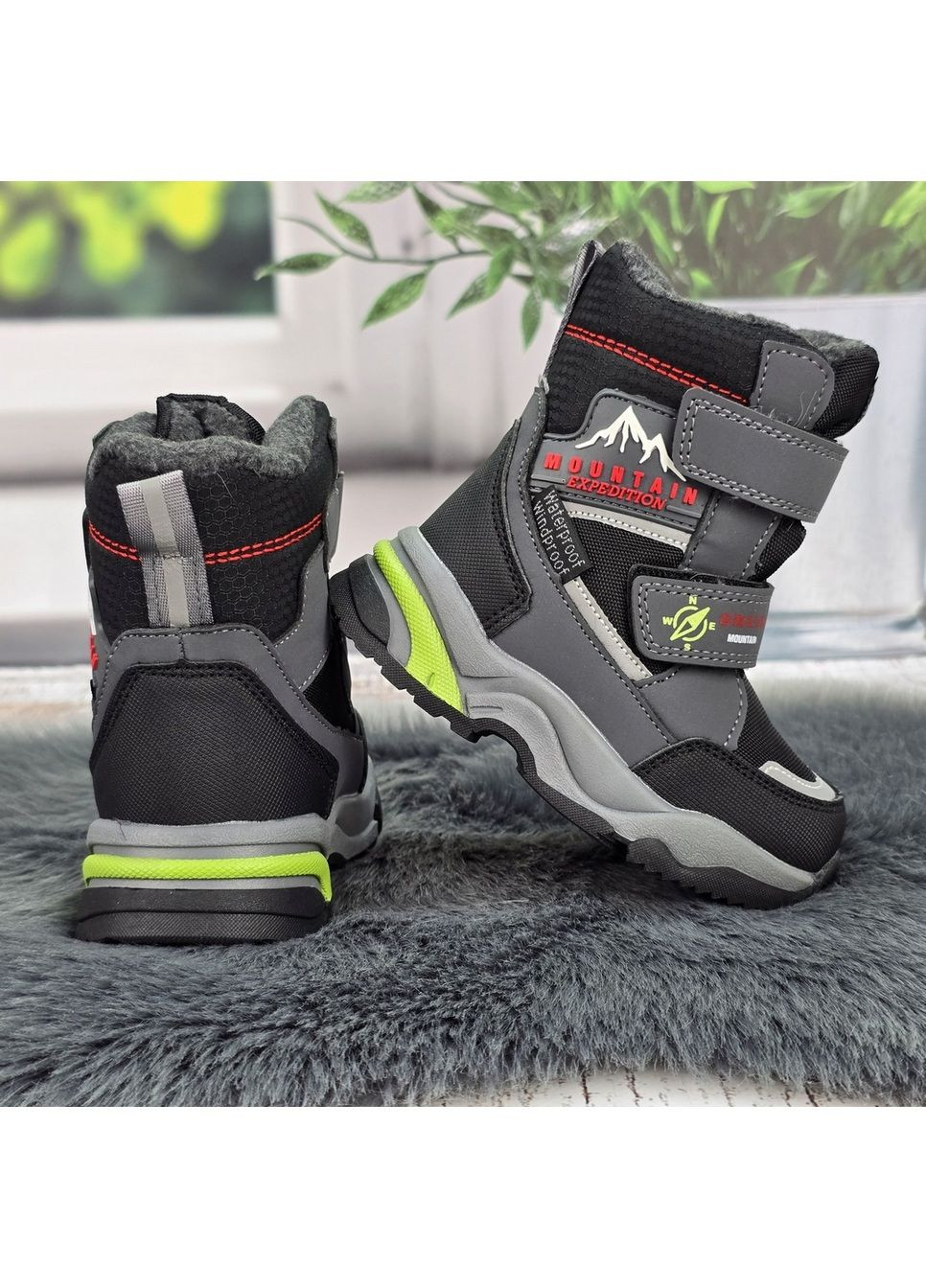 Серые повседневные зимние зимние детские ботинки Tom.M