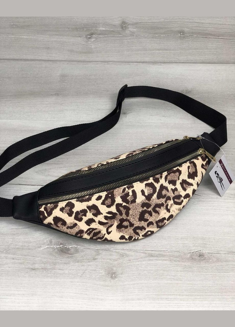 Женская нагрудная сумка бананка из искусственной кожи с леопардовым принтом WeLassie (298921011)