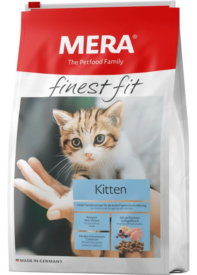 Сухий корм Finest Fit Kitten для кошенят зі свіжим м'ясом птиці та лісовими ягодами 4 кг (4025877336348) Mera (307981424)