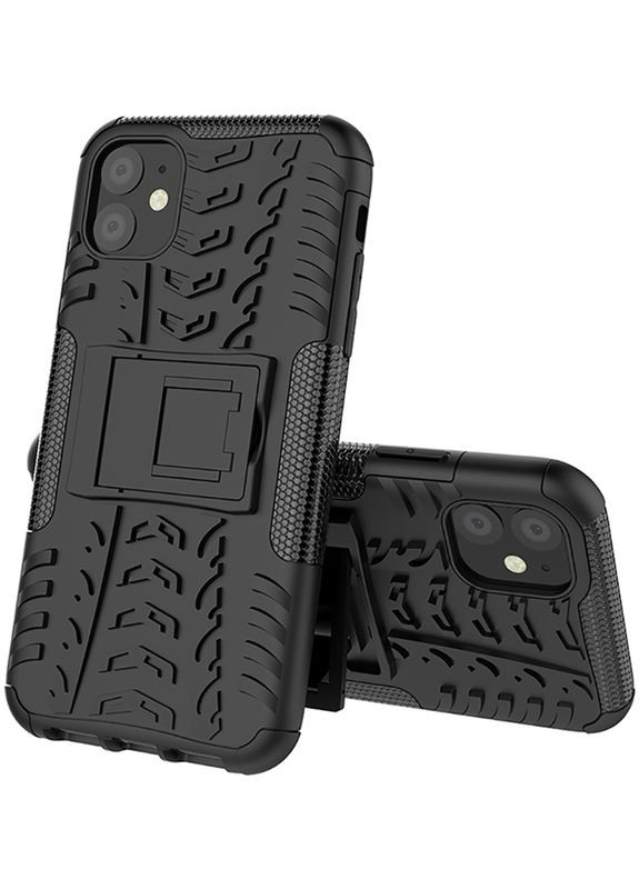 Чехол-накладка Dazzle Kickstand 2 in 1 Case Apple iPhone 11 Black Toto (301783945)