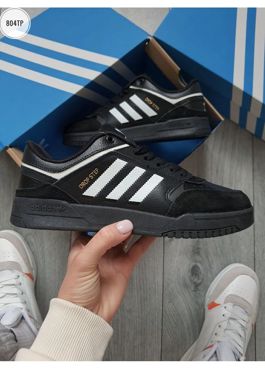 Комбіновані кросівки чоловічі adidas drop step адідас дроп степ демісезон No Brand