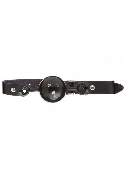F61404 Кляп зі шкіри Loveshop Latex Comfort BREATHABLE BALL GAG BLACK No Brand (303910195)