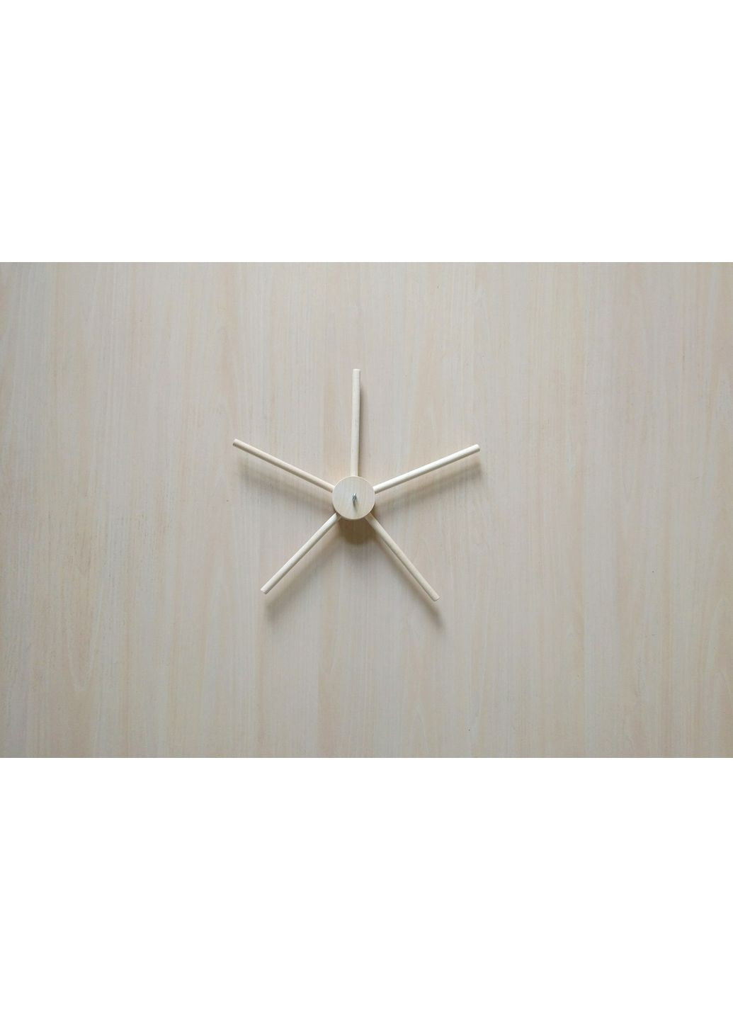 Основа Хрестовина для дитячого мобіля, 5 променів, 28 см, Нефарбована No Brand (362679075)