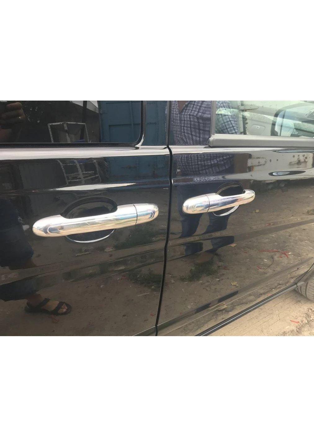 Накладки на ручки (нерж) 4 штуки, OmsaLine - Італійська нержавійка для Mercedes Vito W639 2004-2014 рр Omsa (389426268)