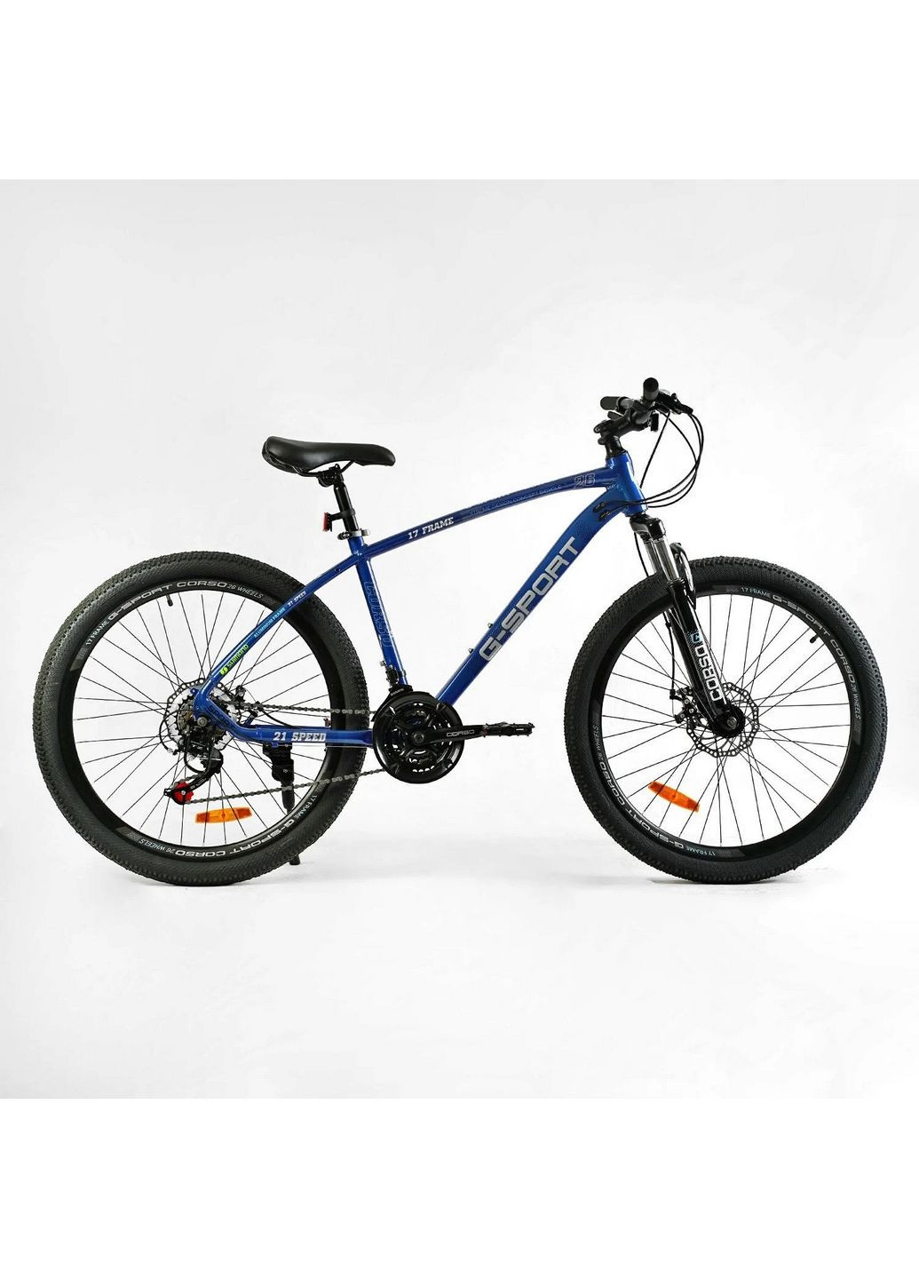 Велосипед спортивный G-SPORT, 21 скорость, рама алюминиевая, оборудование Shimano Corso (288135820)