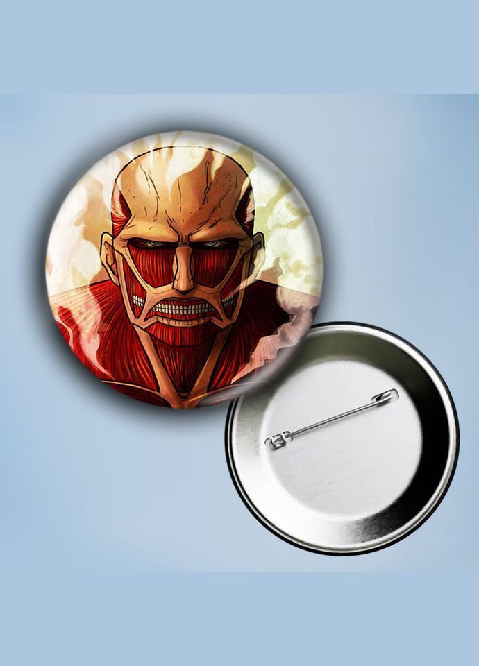 Значок на булавці Аніме Атака Титанів #18 металевий 56 мм No Brand (304507963)