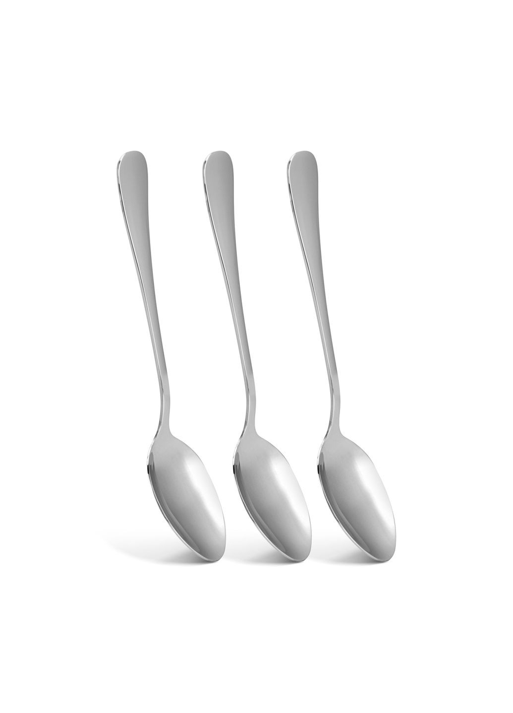 Набор десертных ложек Flavia 17 см из нержавеющей стали для сервировки сладких блюд столовые приборы Fissman (369759440)