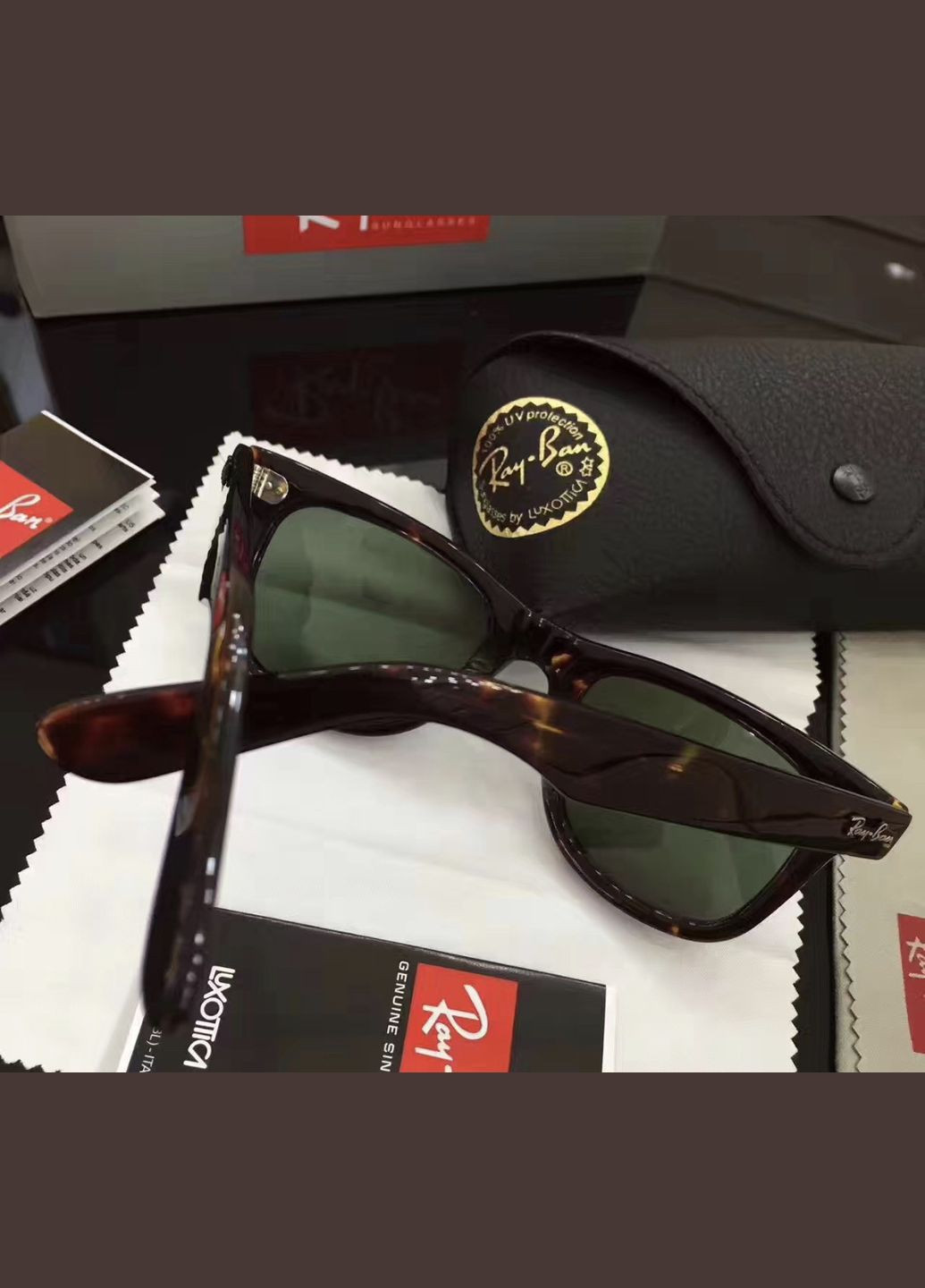 Чоловічі сонцезахисні окуляри Wayfarer 2140-902 LUX No Brand (322157411)