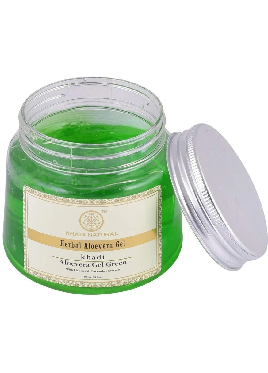 Универсальный гель для тела и волос "Алоэ вера" Herbal Aloevera Gel Green 200g (674133-23613) Khadi (368620475)