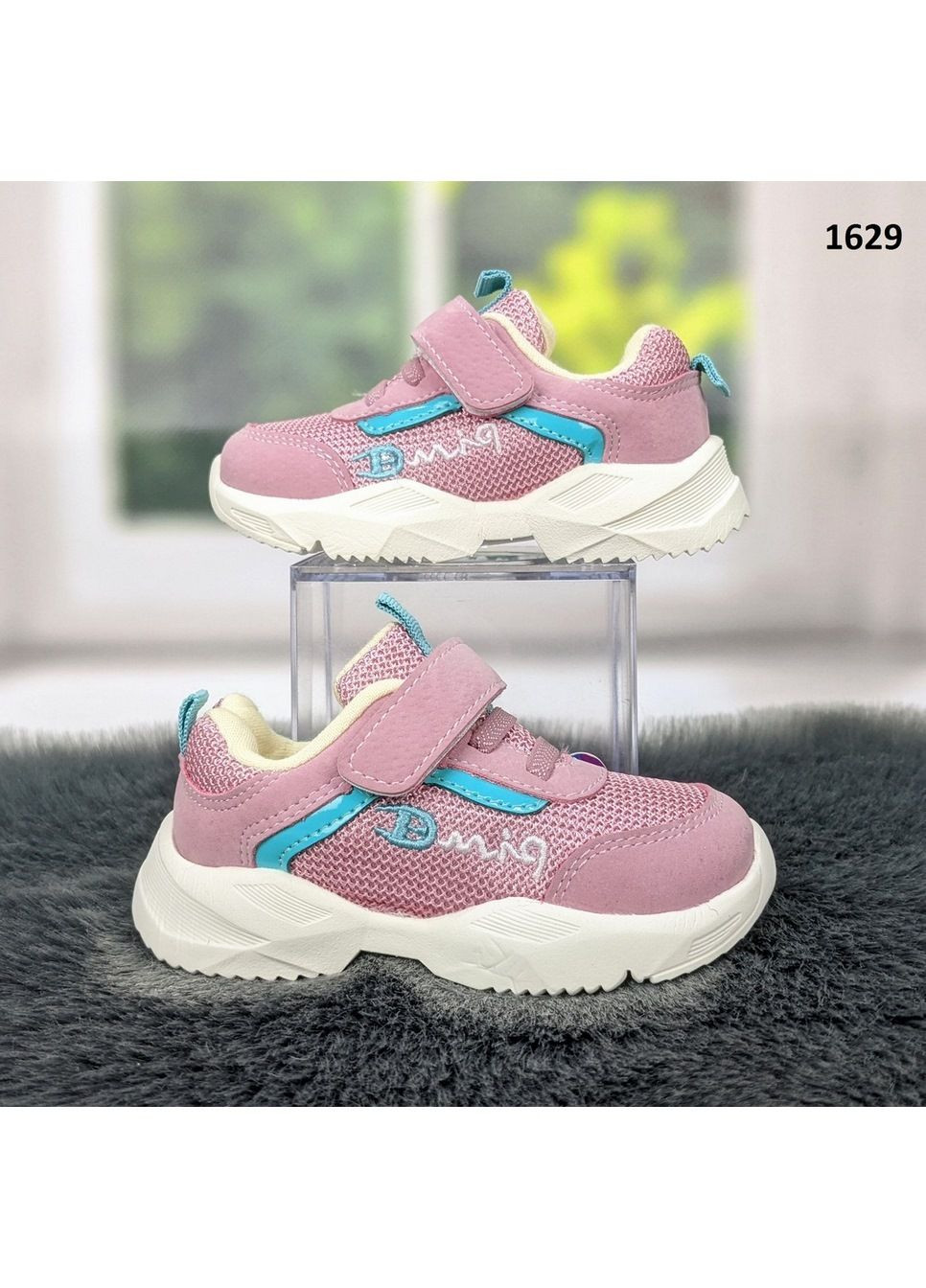 Розовые демисезонные кроссовки детские для девочки FZD