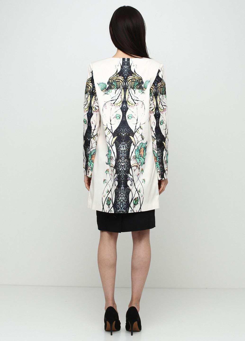 Молочное демисезонное Пальто 14O8-O157 Молочный Axel