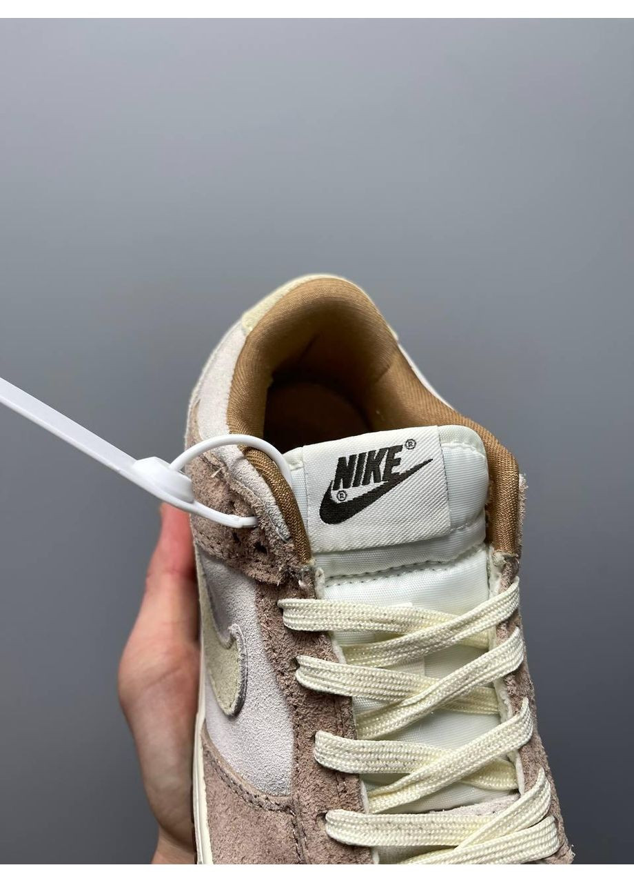 КРОССОВКИ ЖЕНСКИЕ NIKE DUNK LOW MEDIUM CURRY V2 НАЙК СБ ДАНК No Brand бежевые демисезоны (368883951)