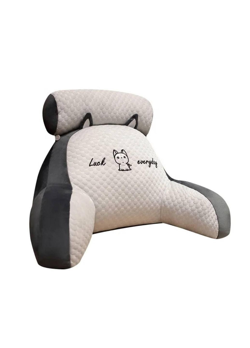 М'яка іграшкаподушка під спину, Ортопедична подушка для читання з окремою додатковою подушкою Fun Cat (312537609)