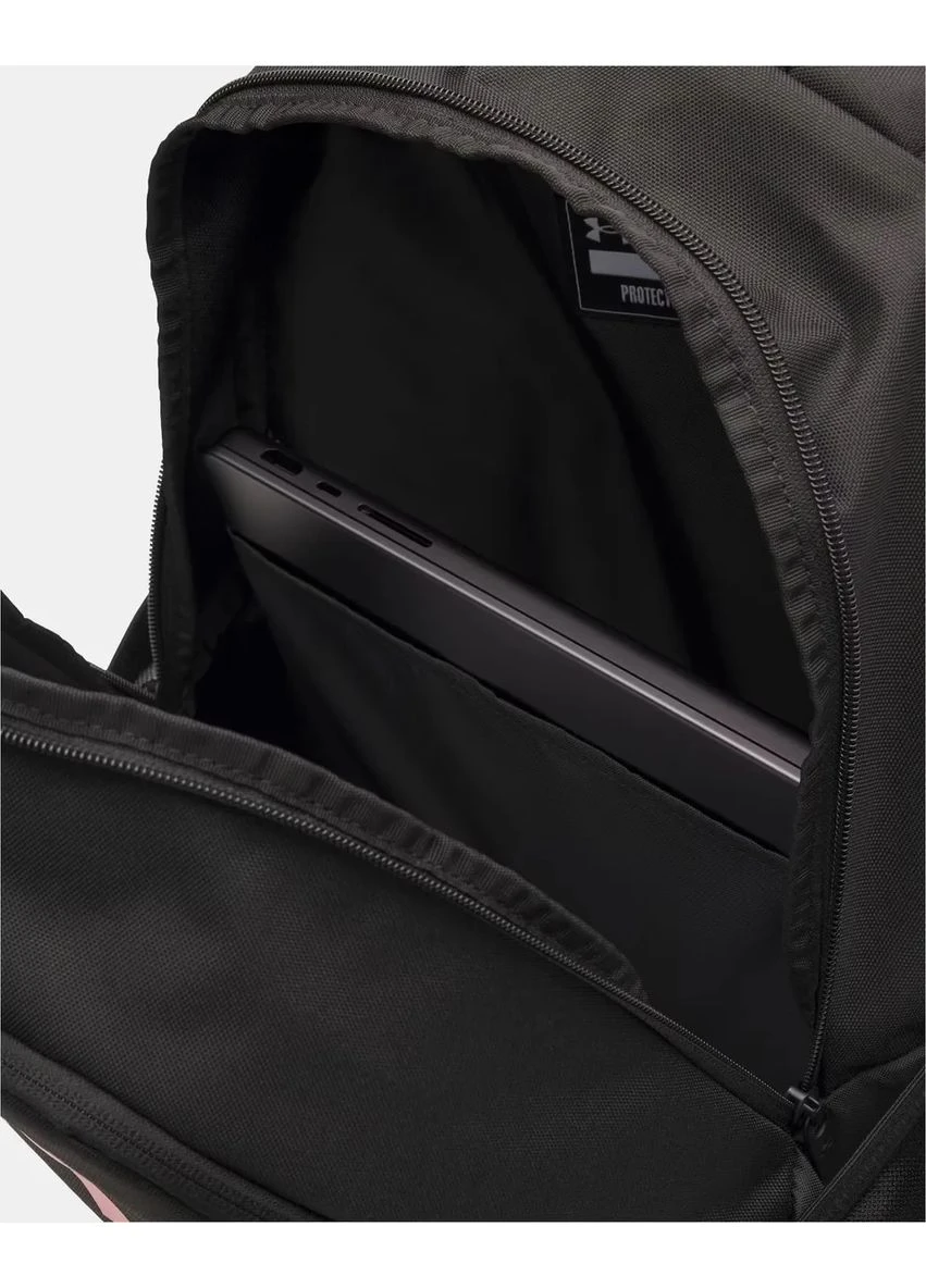 Рюкзак 100 процентный полиэстер 31х47х17 см черный Under Armour UA Hustle Lite Backpack 26,5L (393451360)