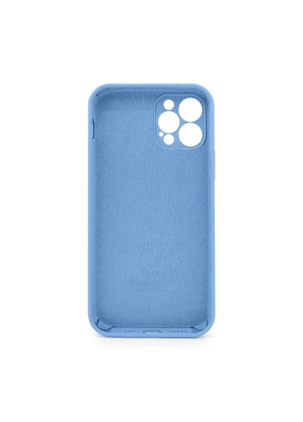 Чехол-накладка для Apple iPhone закрытый силикон голубой No Brand 12 Pro Max (400874124)