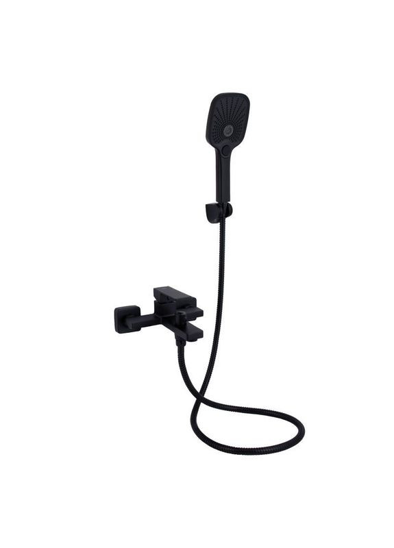 Змішувач для ванни Gemini (з душовим гарнітуром) QTGEM259BLM45682 Black Matt Qtap (320772810)