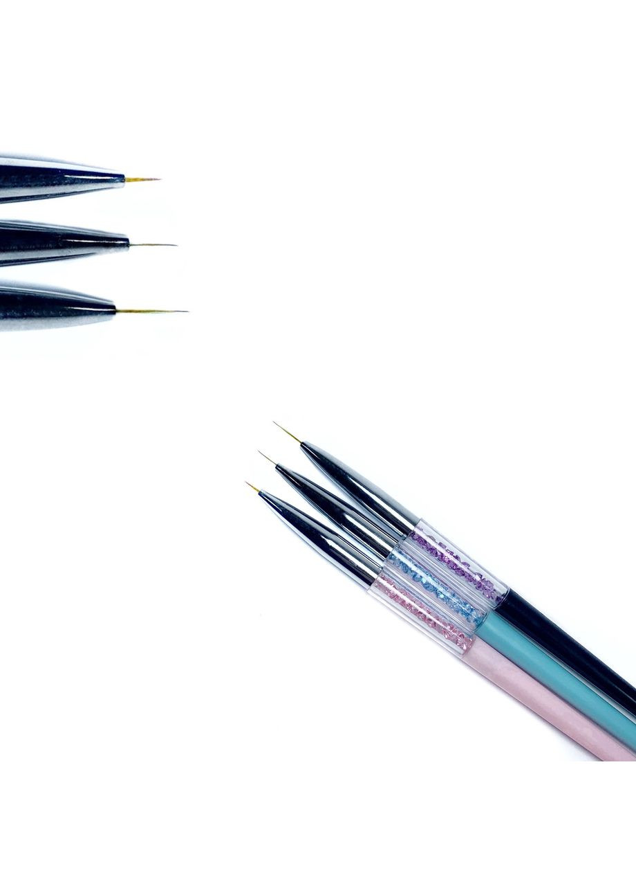 Пензлик - лайнер кришталь набір 3 шт Ноготок (303358075)