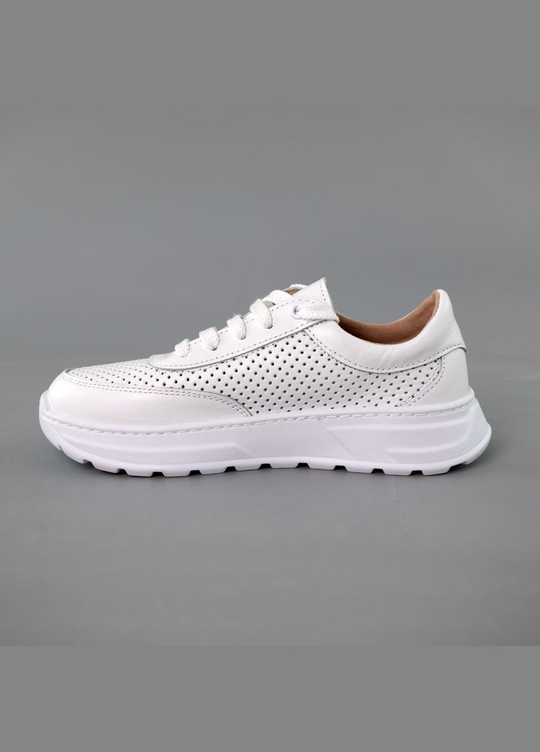 Кроссовки женские перфорация кожа Mermaid белые (337179852)