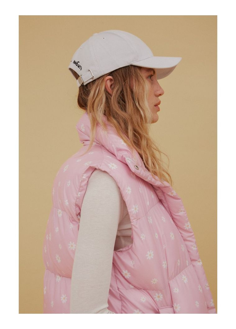 Жилет пуховий з принтом Romashka Twice (301907237)