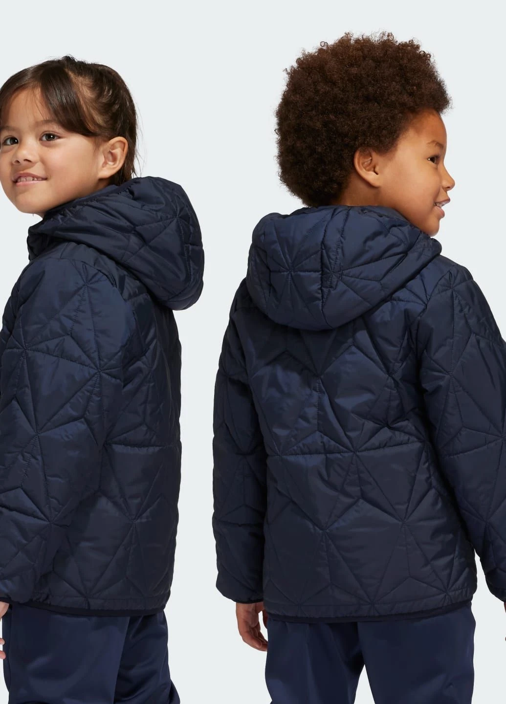 Синя демісезонна куртка light padded adidas