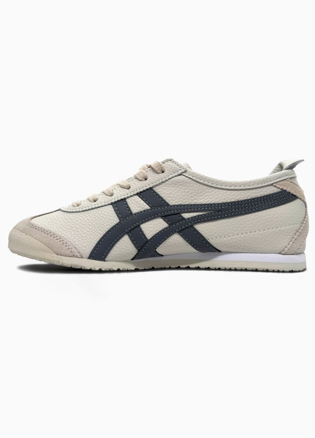 Бежевые демисезонные кроссовки мужские и женские asics onitsuka tiger mexico beige | асикс онитцука тайгер бежевые No Brand