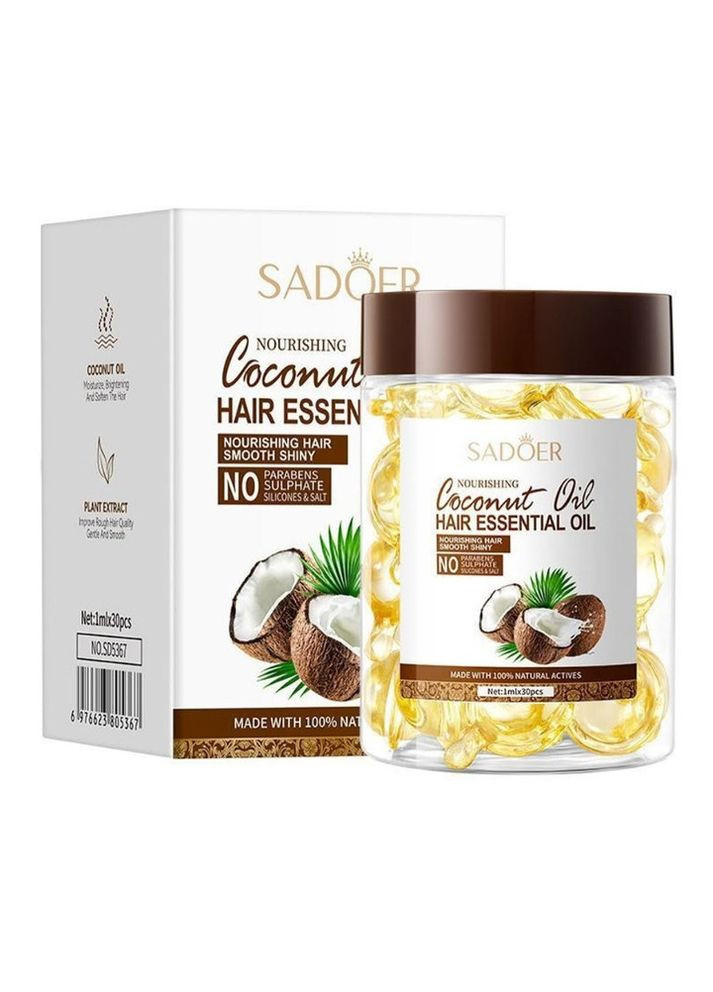 Капсули для відновлення пошкодженого волосся SADOER з кокосовою олією, 30 шт*1мл Plus-plus (352746260)