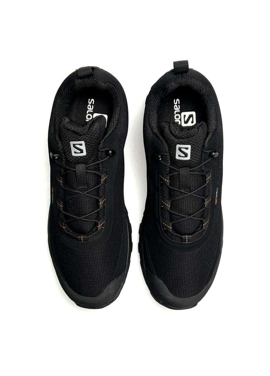 Чорні Осінні кросівки чоловічі salomon black No Brand Shelter GTX