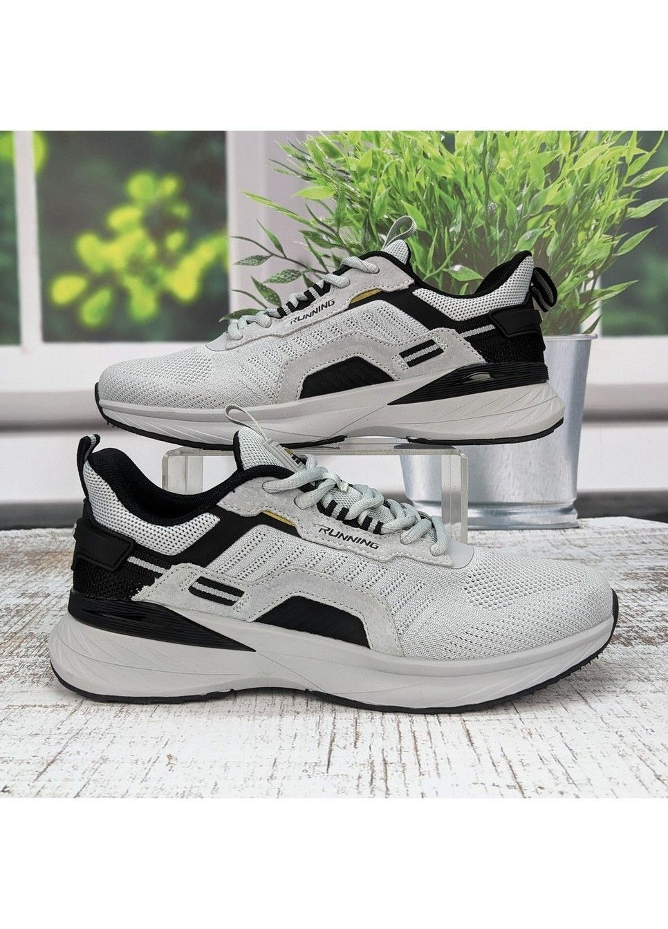 Світло-сірі Осінні кросівки чоловічі текстильні Baas