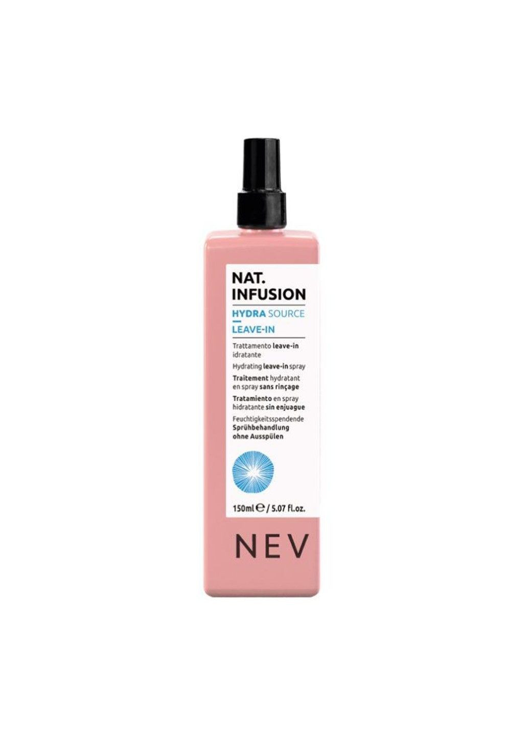 Зволожуючий спрей для сухого волосся NAT.Infusion Hydra Source Leave-in Spray 150 мл NEVITALY (331144935)