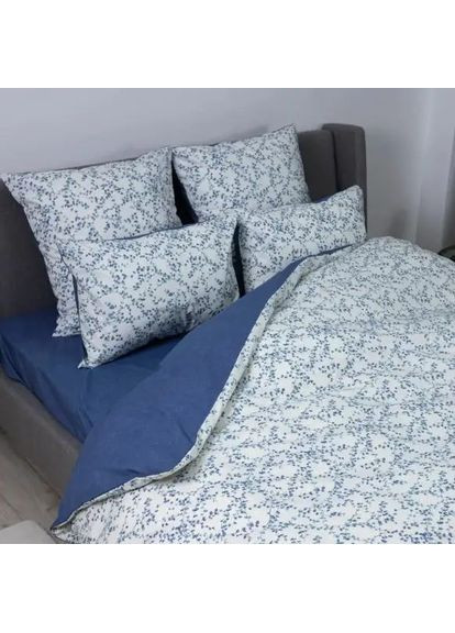 Комплект полуторный постельного белья с наволочками 70*70 см, 115 гр/м2 гипоаллергенный Blue Violet Синий (26610150215) ТЕП (364099895)
