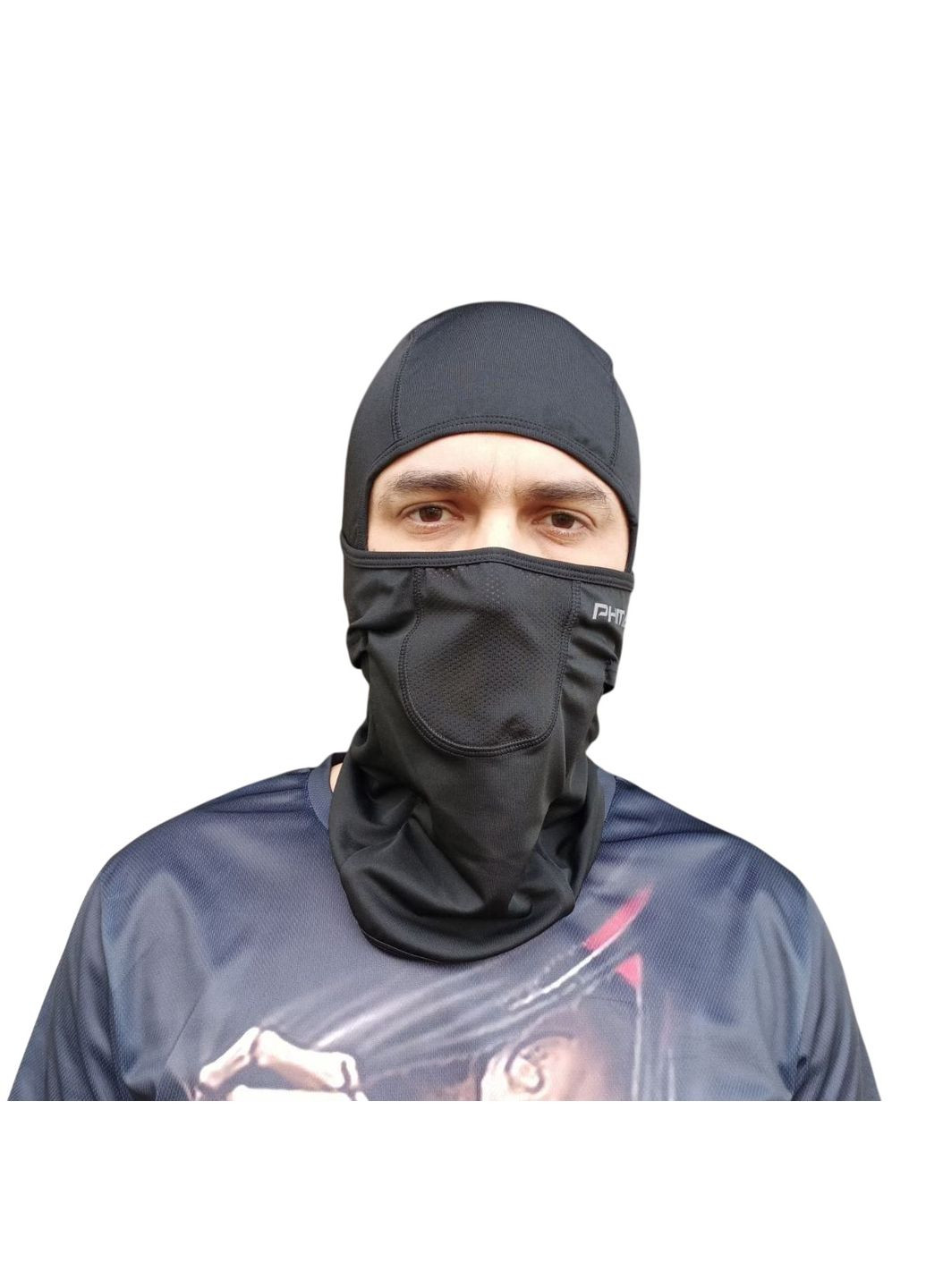 Подшлемник балаклава с сеткой черная PHMAX No Brand (334845403)