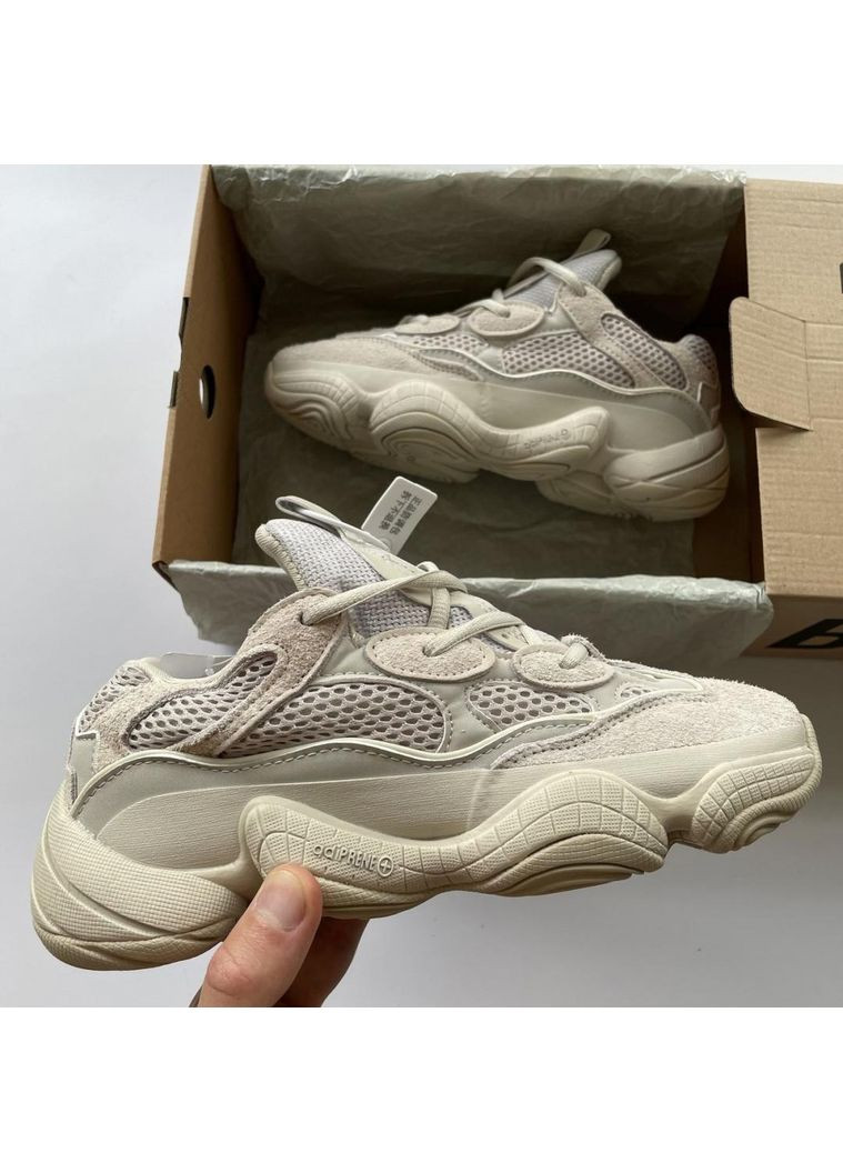 КРОССОВКИ ЖЕНСКИЕ ADIDAS YEEZY BOOST 500 BLUSH АДИДАС ИЗИ БУСТ No Brand бежевые демисезоны (369387760)