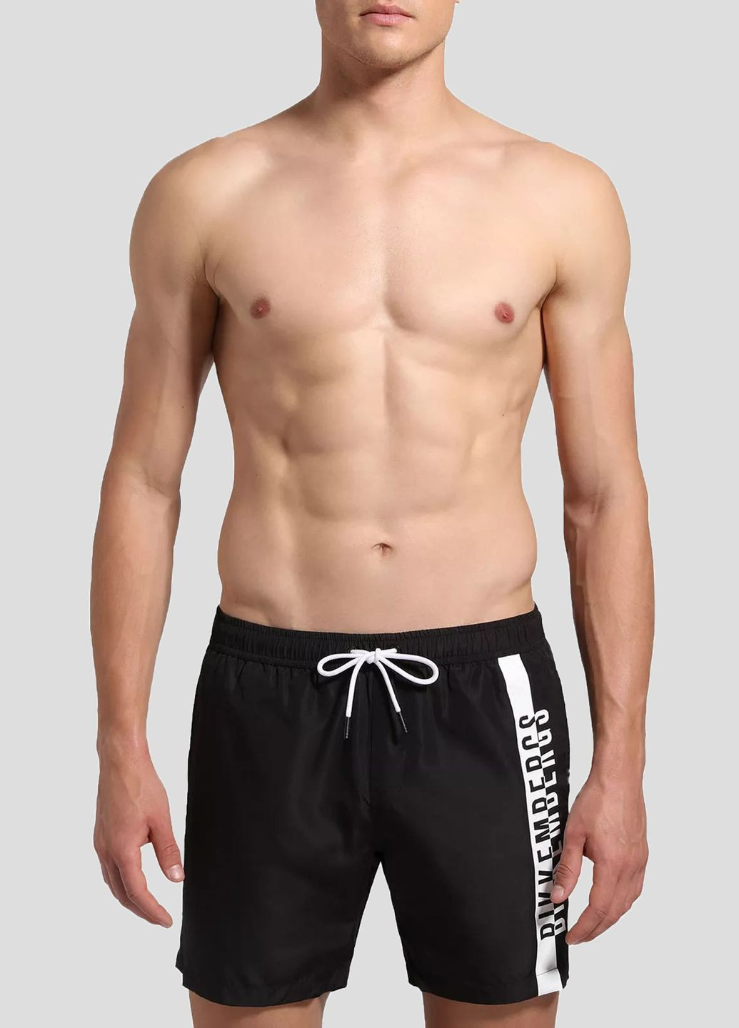 Черные пляжные шорты с лого Dirk Bikkembergs (292012553)