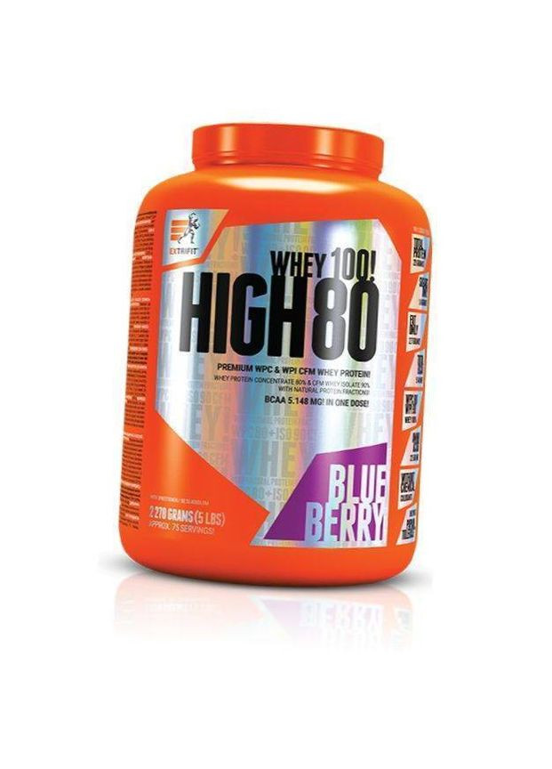 Сироватковий Протеїн, High Whey 80, 2270г Чорниця (29002004) Extrifit (322731002)