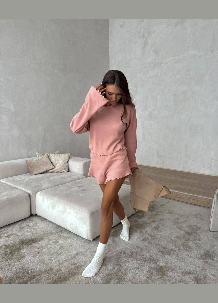 Женская пижама кофта+шорты Україна (327088076)