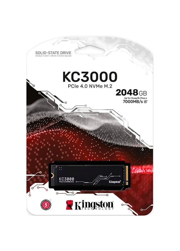 SSD накопичувач KC3000 M.2 2TB NVMe 2280 (SKC3000D/2048G) Kingston (313435314)
