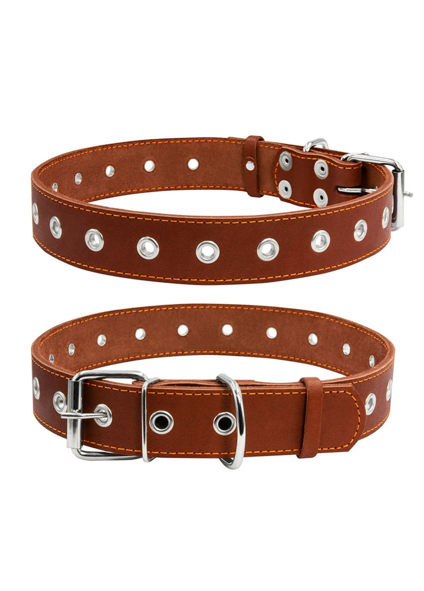 Нашийник безрозмірний 35мм х 69см коричневий Collar (336434562)