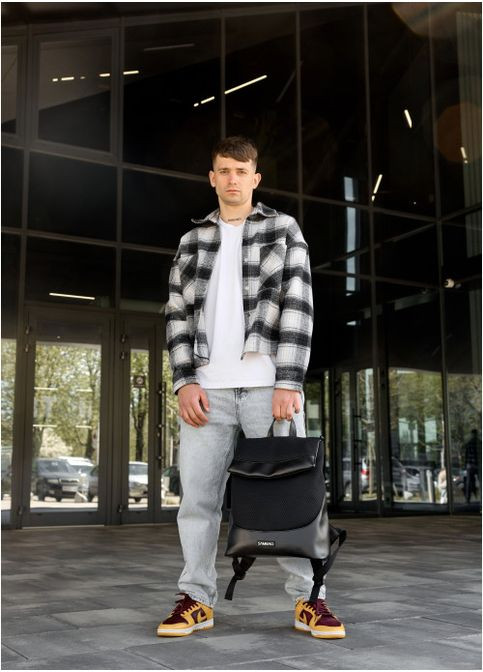 Мужской рюкзак с карманом для ноутбука Черный (5020311437) Sambag (361244836)