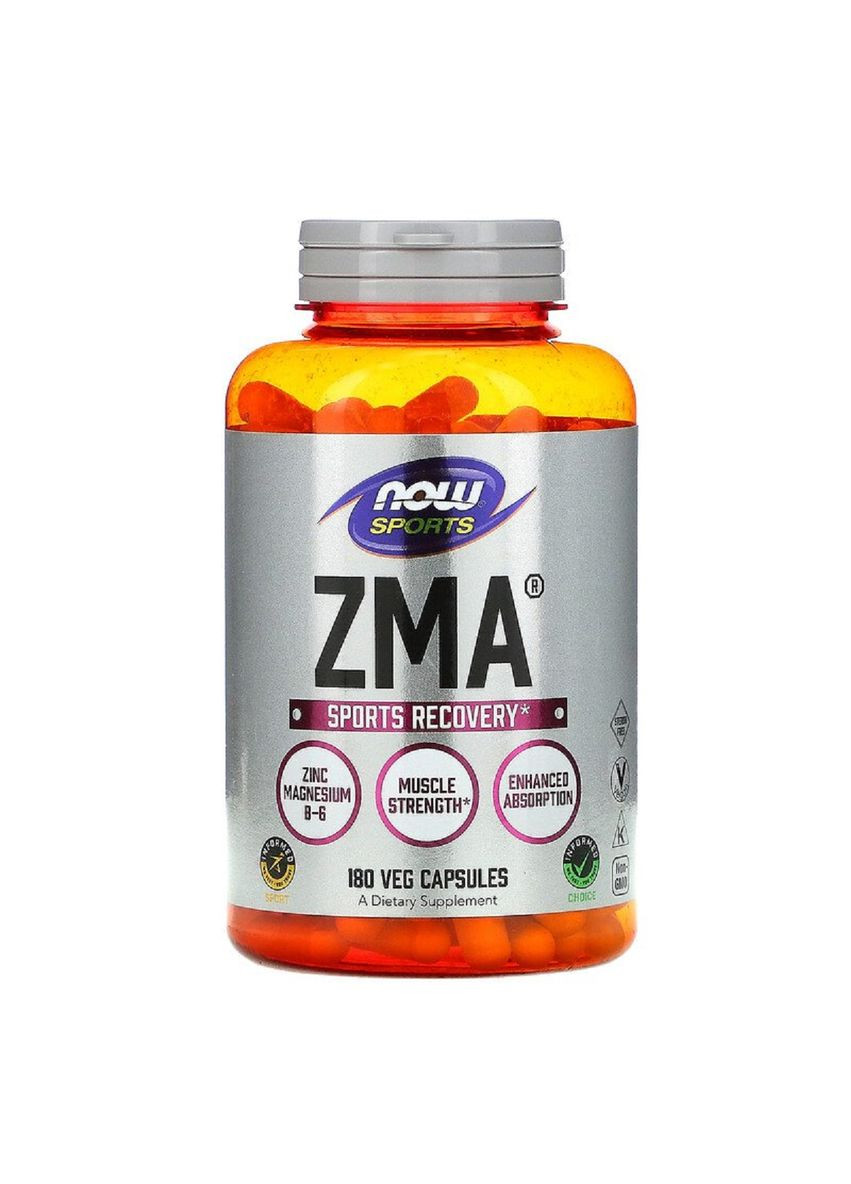Спортивное Восстановление после тренировки, ZMA, 180 капсул Now Foods (326055039)