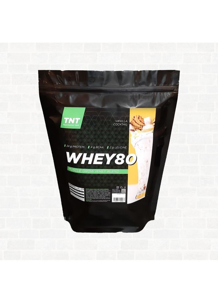 Протеин комплект для мышц Whey 80 Польша 2 кг + Креатин и Шейкер TNT (372658623)