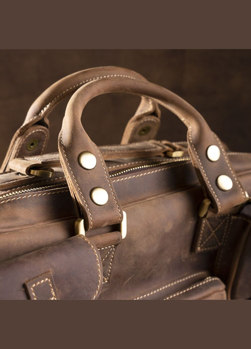 Сумка чоловіча через плече шкіряна багато 14881 Vintage (302008741)
