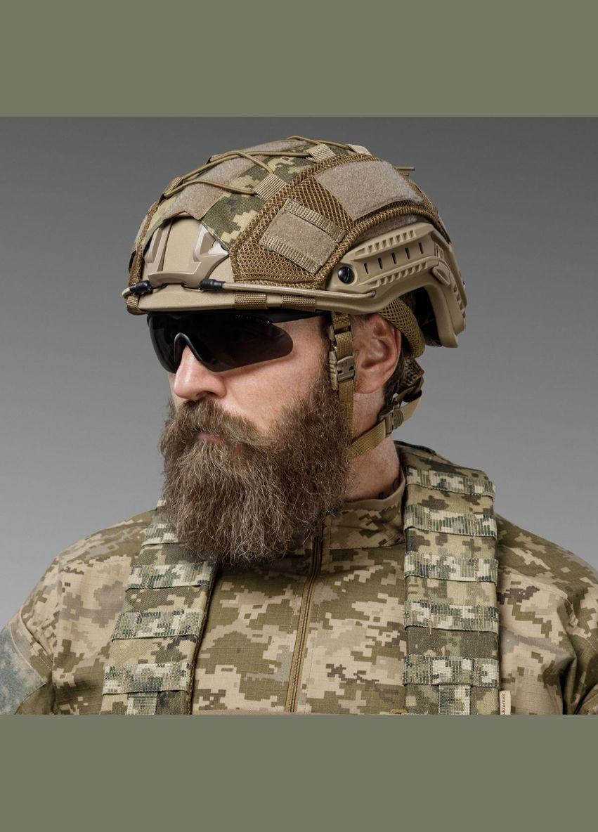 Маскировочный кавер на шлем (универсальный). Пиксель (мм-14). Размер Ukrarmor (333721918)