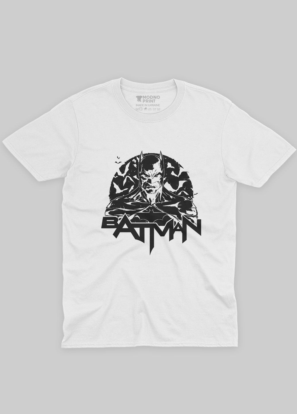 Жіноча футболка з принтом супергероя - Бетмен (TS001-1-WHI-006-003-012-F) Modno - (292119030)