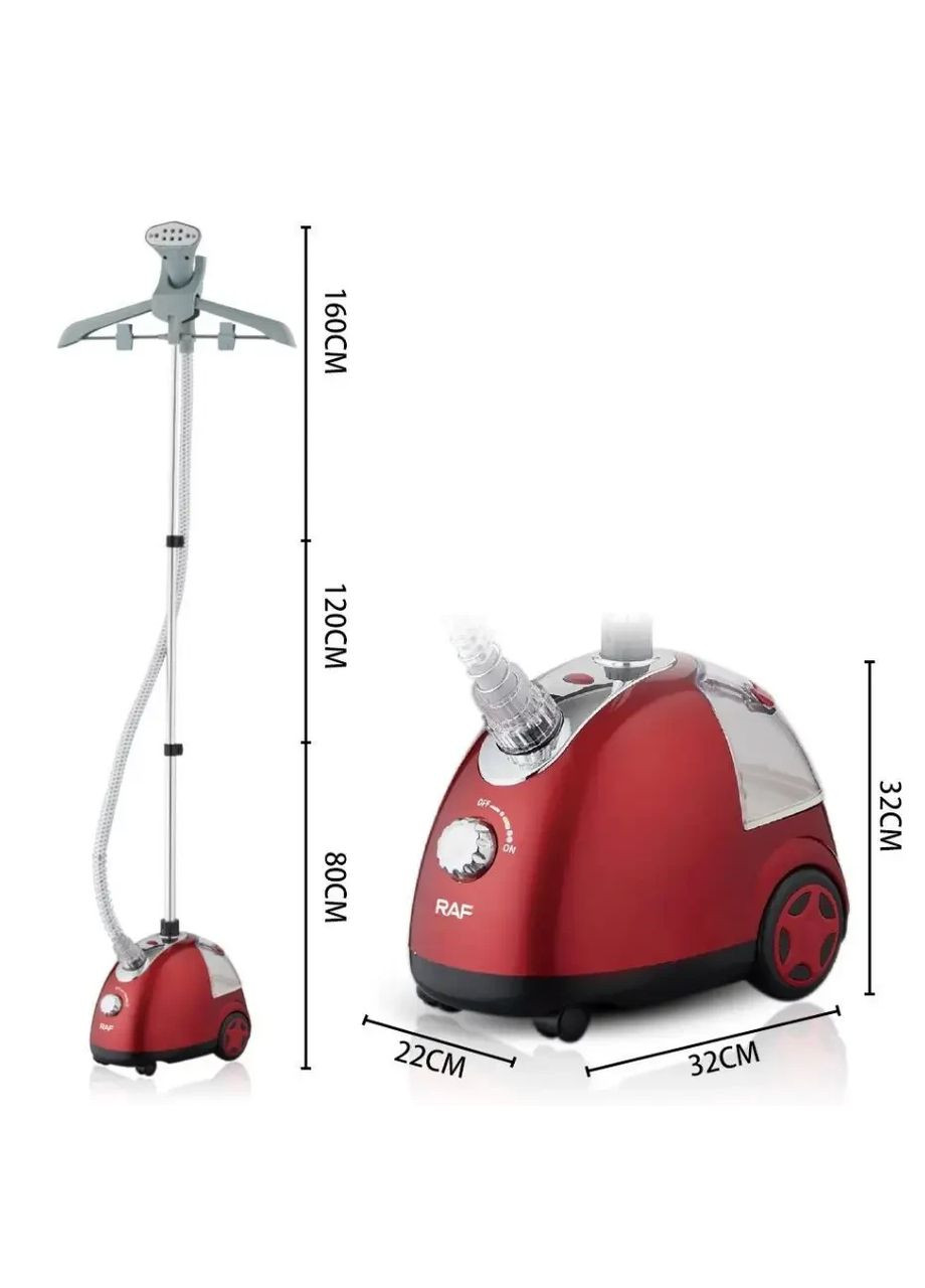 Відпарювач вертикальний пароочисник із вішалкою стаціонарний для одягу R3037 1700 Ватів hjk RAF (373423490)